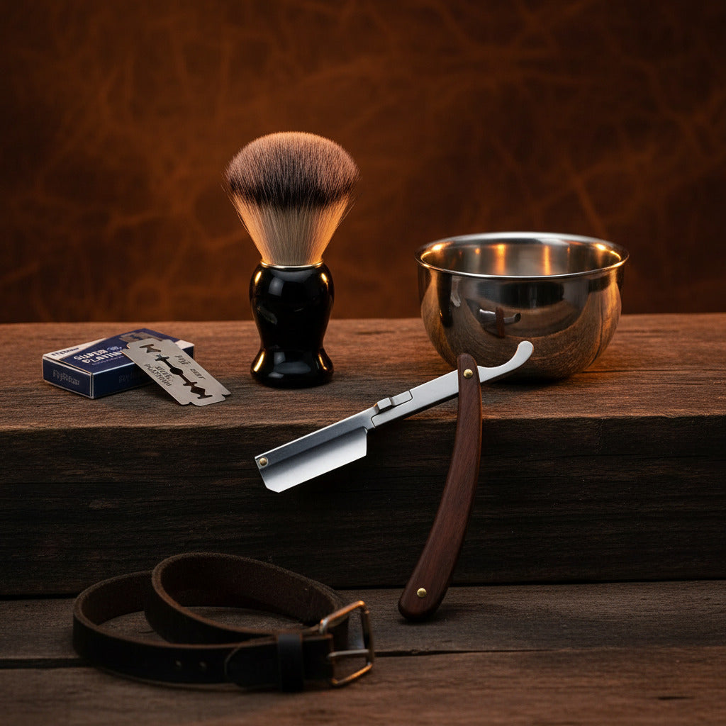 Blade Shaving Razors Professional Barber Shaver Razor Trimming Knife Holder Men'S Replaceable Blade Shaving Razor Men Gift