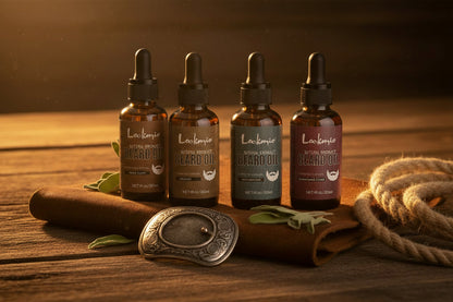 30Ml 4Pcs Scented Beard Oil Set Product Whiskers Moisturizing Growth Shine Smooth Moustache Soften Strengthen Beard Oil for Men