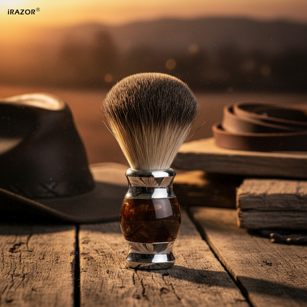Premium Badger Hair Shaving Brush Hawksbill Design Acrylic Handle Smooth Luxurious Shave Quality Grooming Tool for Men