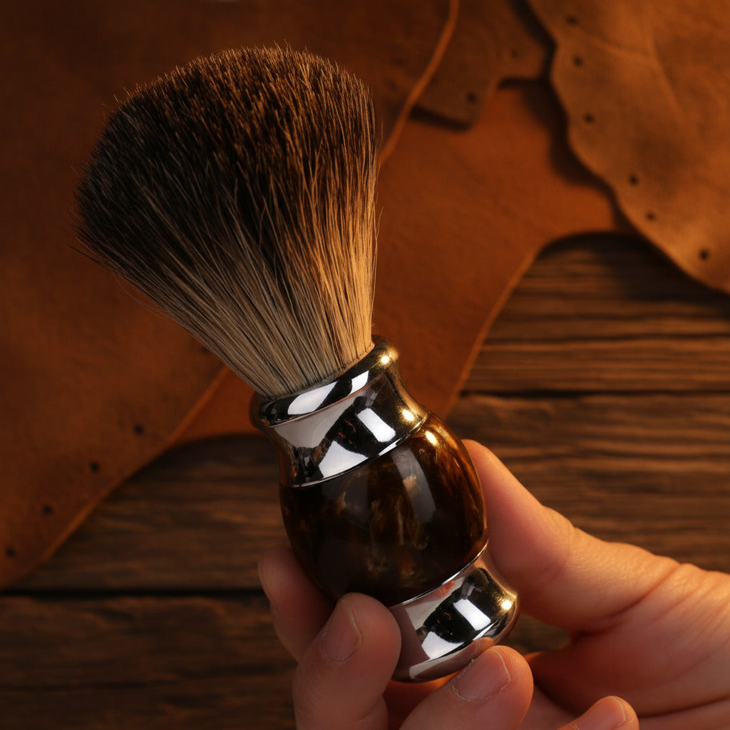 Premium Badger Hair Shaving Brush Hawksbill Design Acrylic Handle Smooth Luxurious Shave Quality Grooming Tool for Men