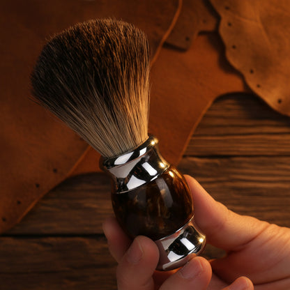 Premium Badger Hair Shaving Brush Hawksbill Design Acrylic Handle Smooth Luxurious Shave Quality Grooming Tool for Men