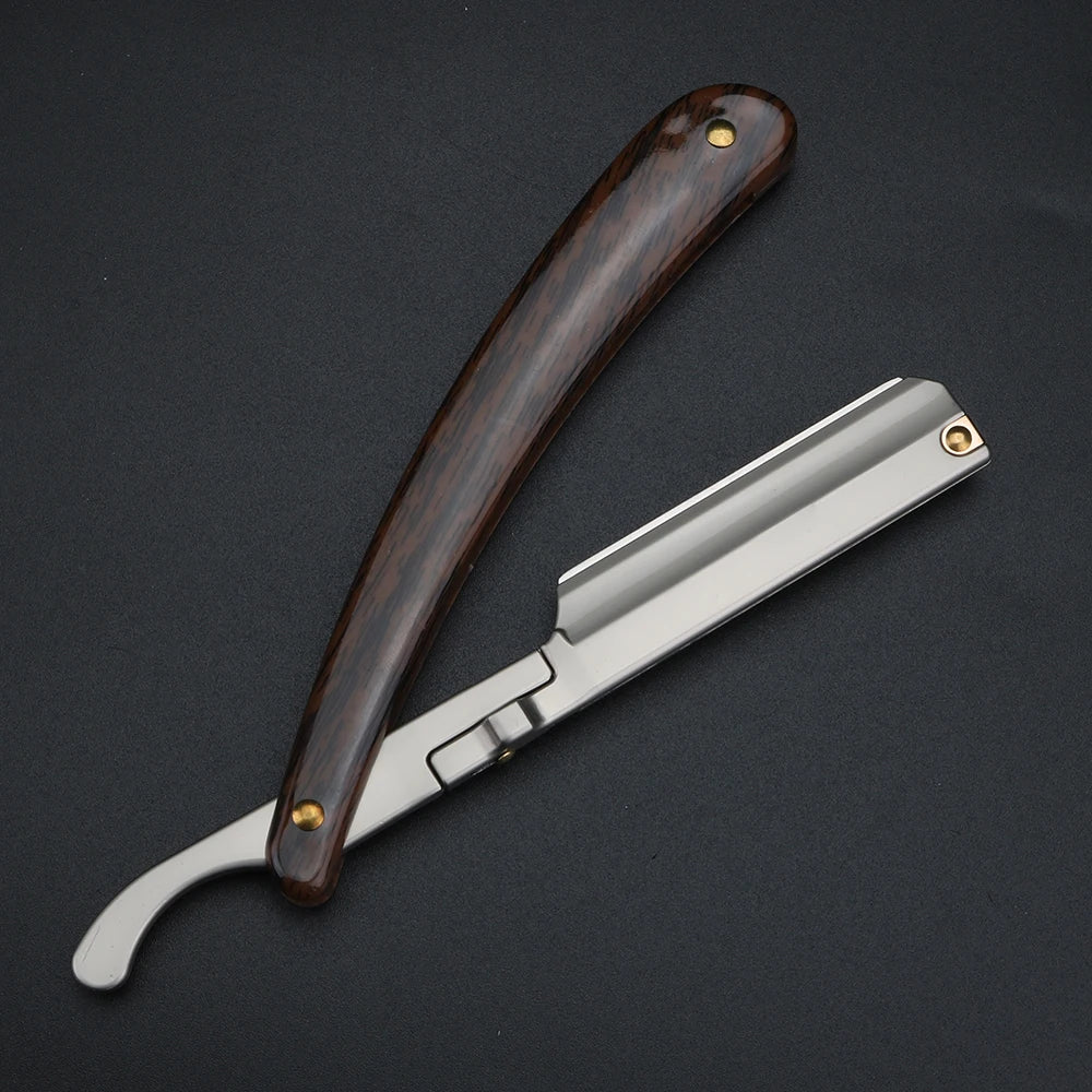 XUANFENG Manual Shaver Holder, Sharp Double-Sided Shaving Blade, Hair Salon Shaving Knife