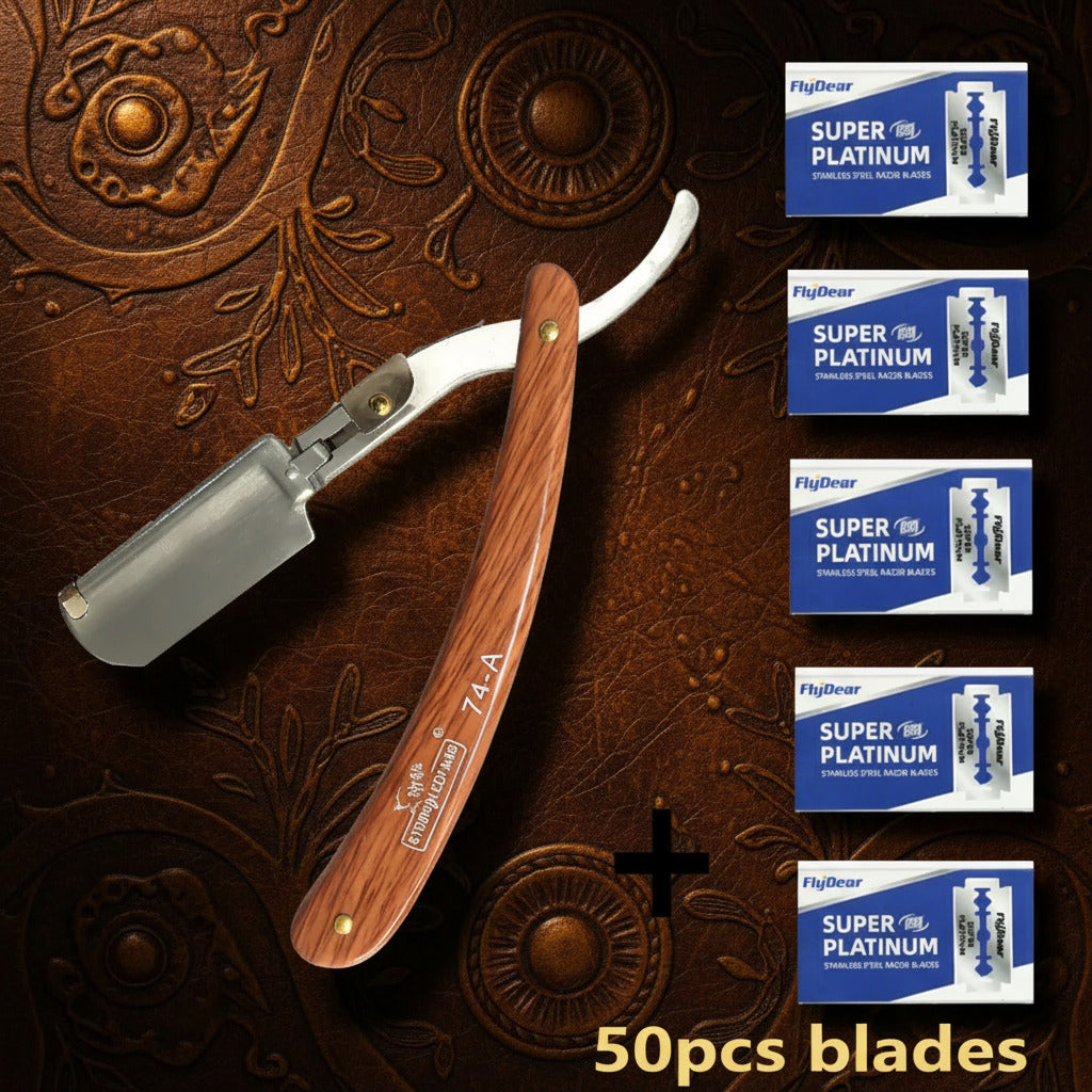 Blade Shaving Razors Professional Barber Shaver Razor Trimming Knife Holder Men'S Replaceable Blade Shaving Razor Men Gift