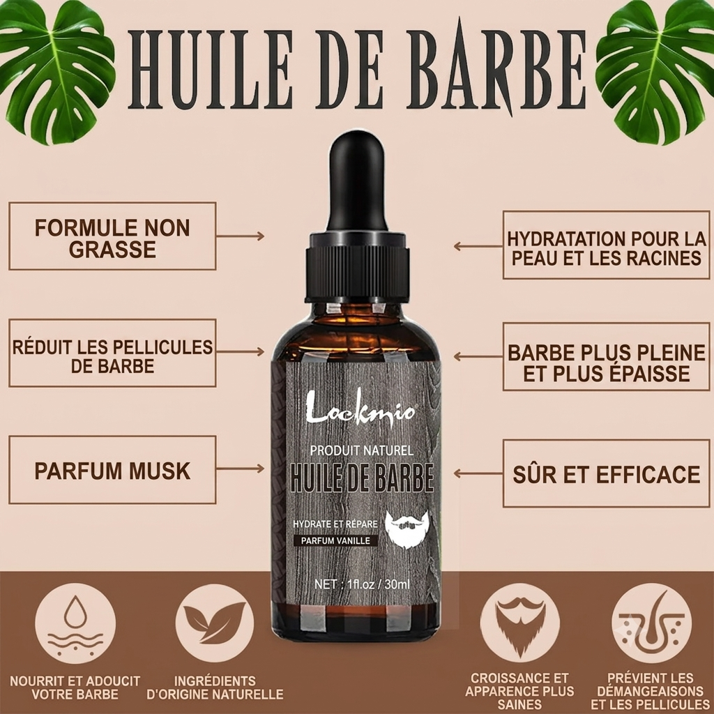 L'huile de barbe parfumée