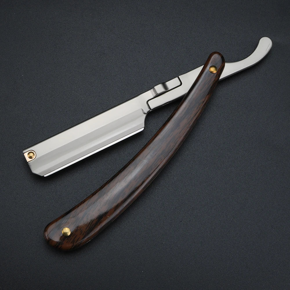 XUANFENG Manual Shaver Holder, Sharp Double-Sided Shaving Blade, Hair Salon Shaving Knife
